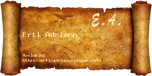 Ertl Adrienn névjegykártya